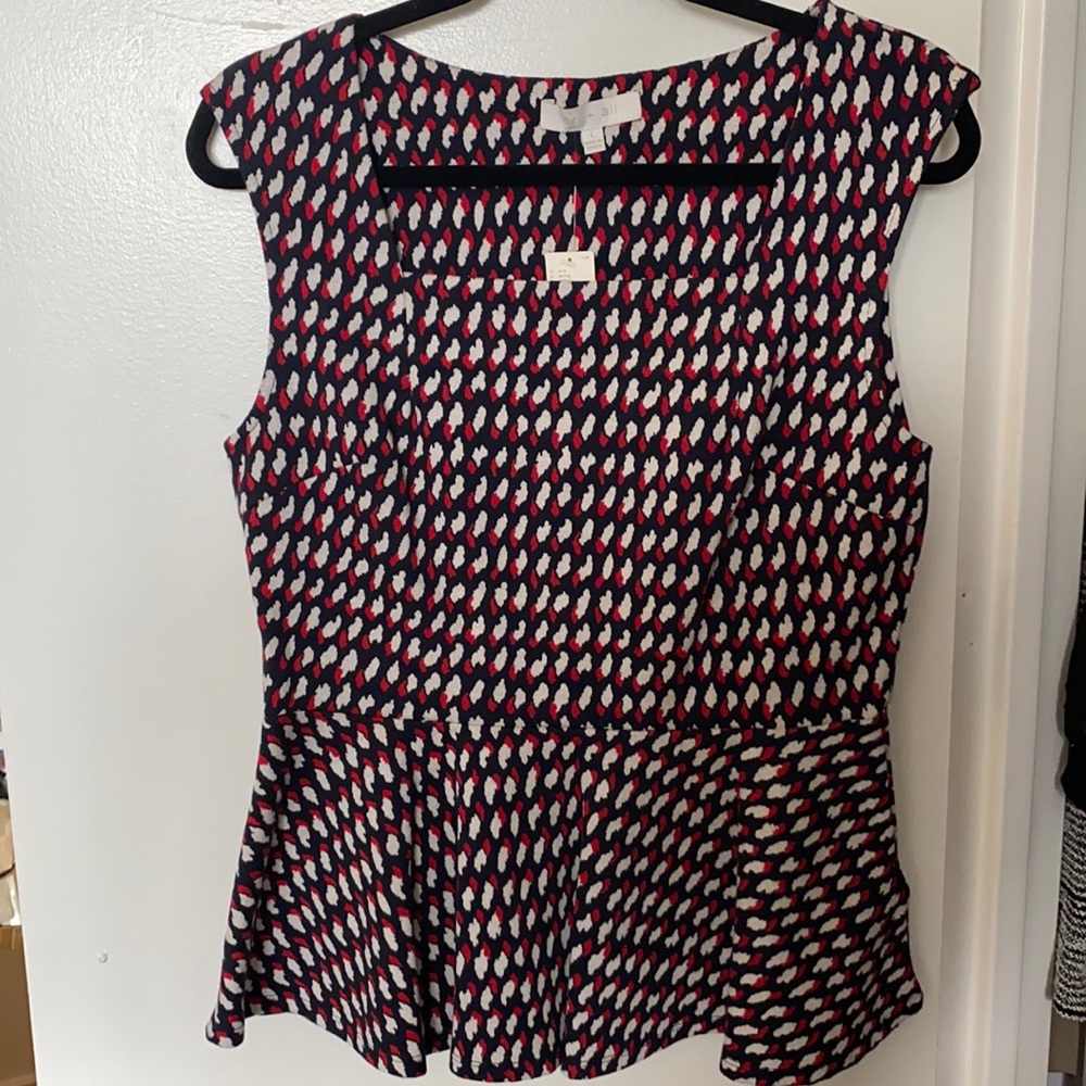 eri + ali knit peplum top from Anthropologie
